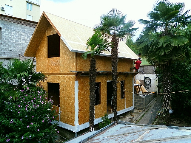 Фото строительства домов из СИП панелей в Сочи